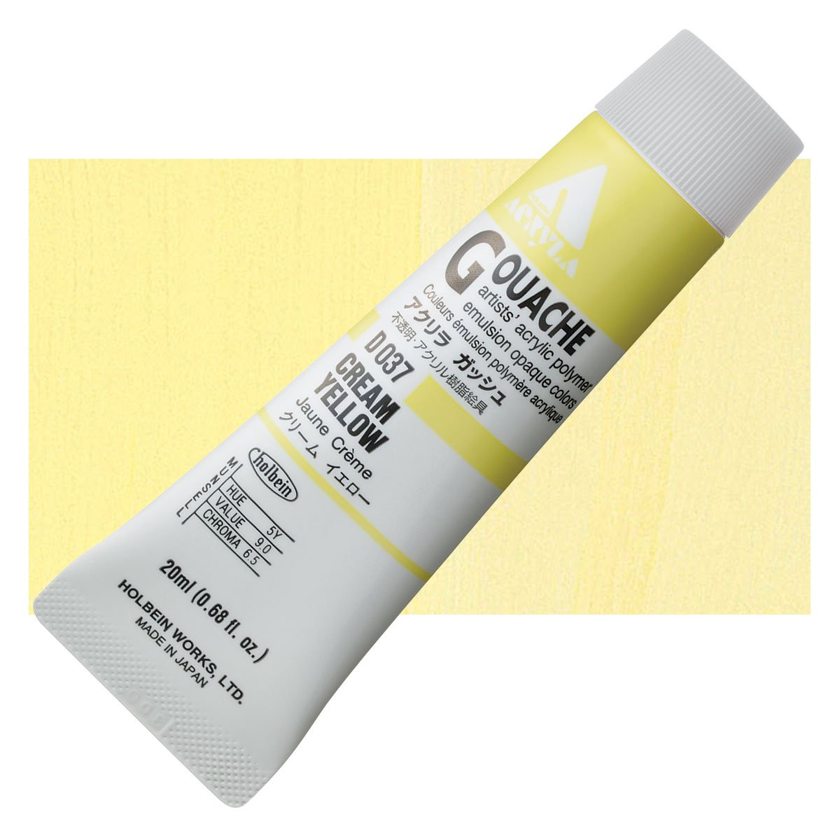 Farba Gwasz Acryla Gouache Holbein Cream Yellow Ml