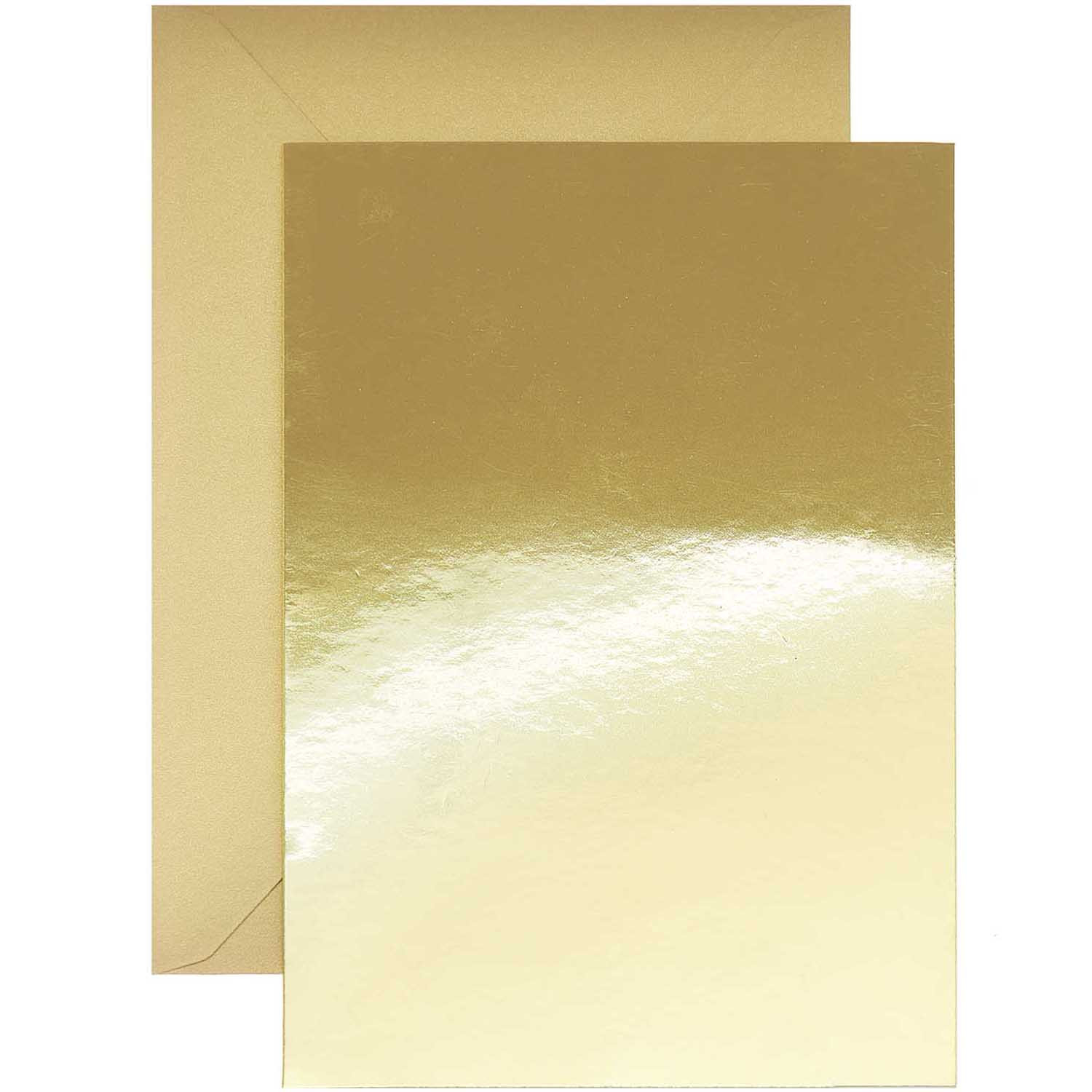 Zestaw Kopert I Kart Paper Poetry Mirror Gold B6 10 Szt