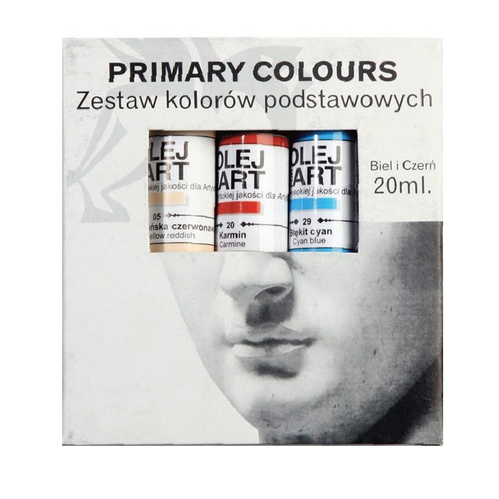 Farby olejne w drewnianej walizce Renesans 5 kolorów x 60 ml