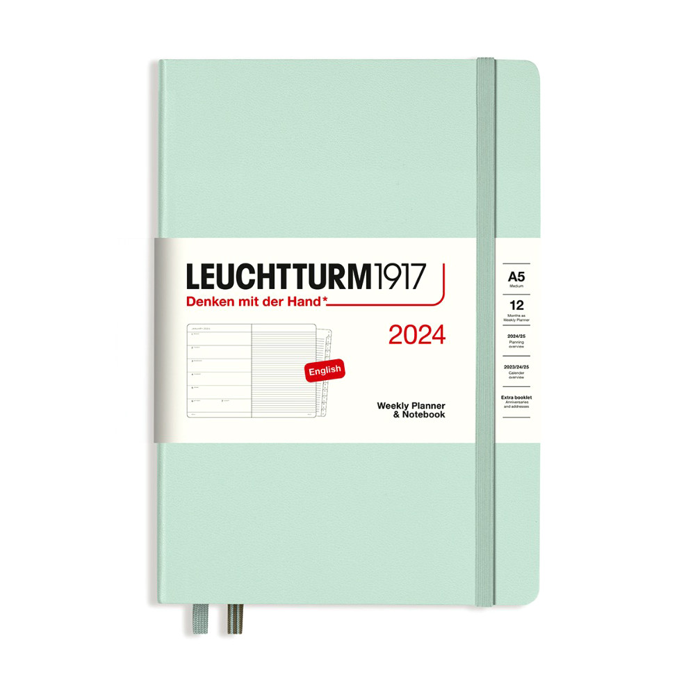 Planer Tygodniowy Z Notatnikiem Leuchtturm Mint Green A