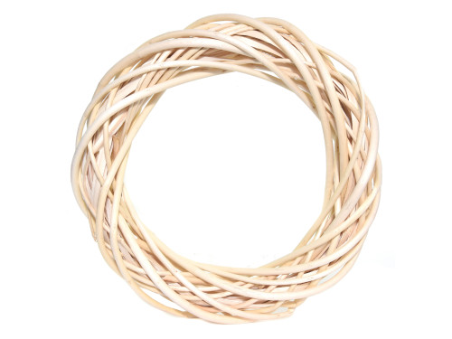 Braided wreath, base for garlands - natural, 25 cm
