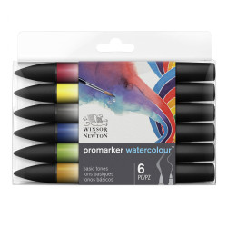 Zestaw Promarker Watercolor - Winsor & Newton - Basic, 6 szt.