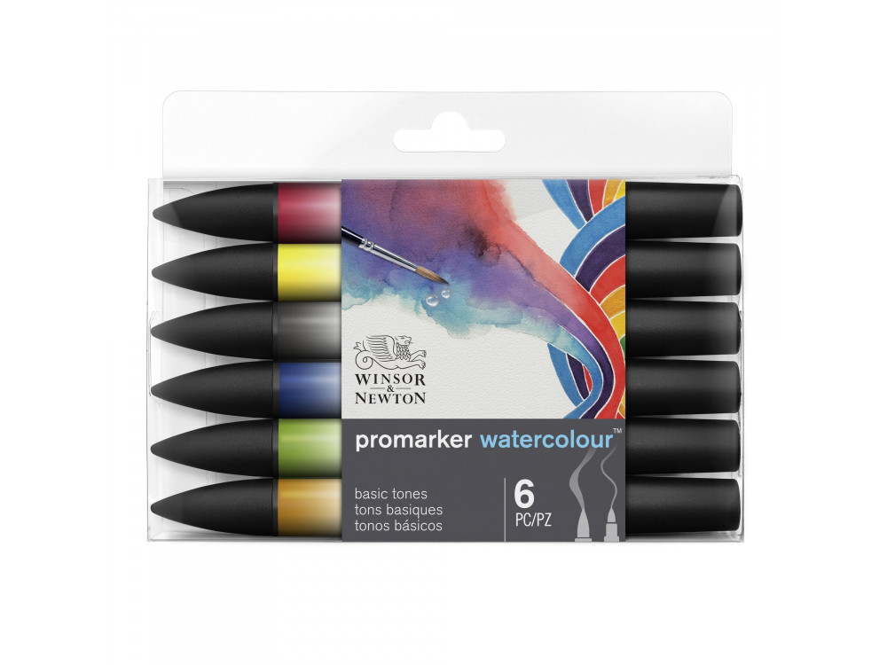 Promarker Watercolor set - Winsor & Newton - Basic, 6 pcs.
