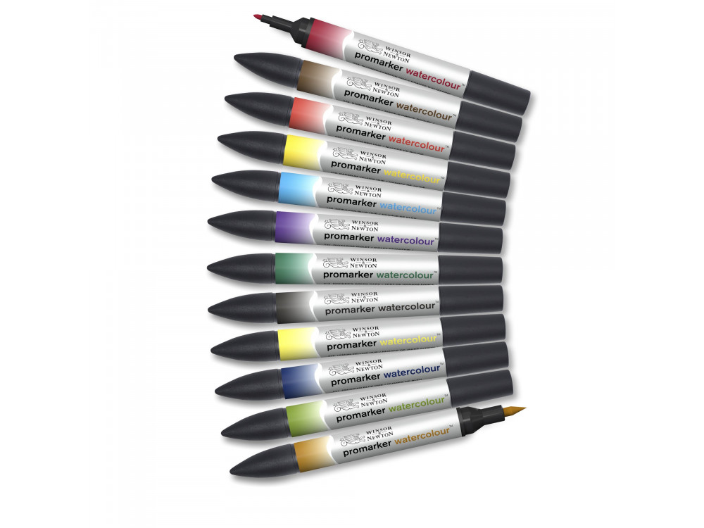 Zestaw Promarker Watercolor - Winsor & Newton - Basic, 12 szt.