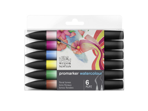 Promarker Watercolor set - Winsor & Newton - Floral, 6 pcs.