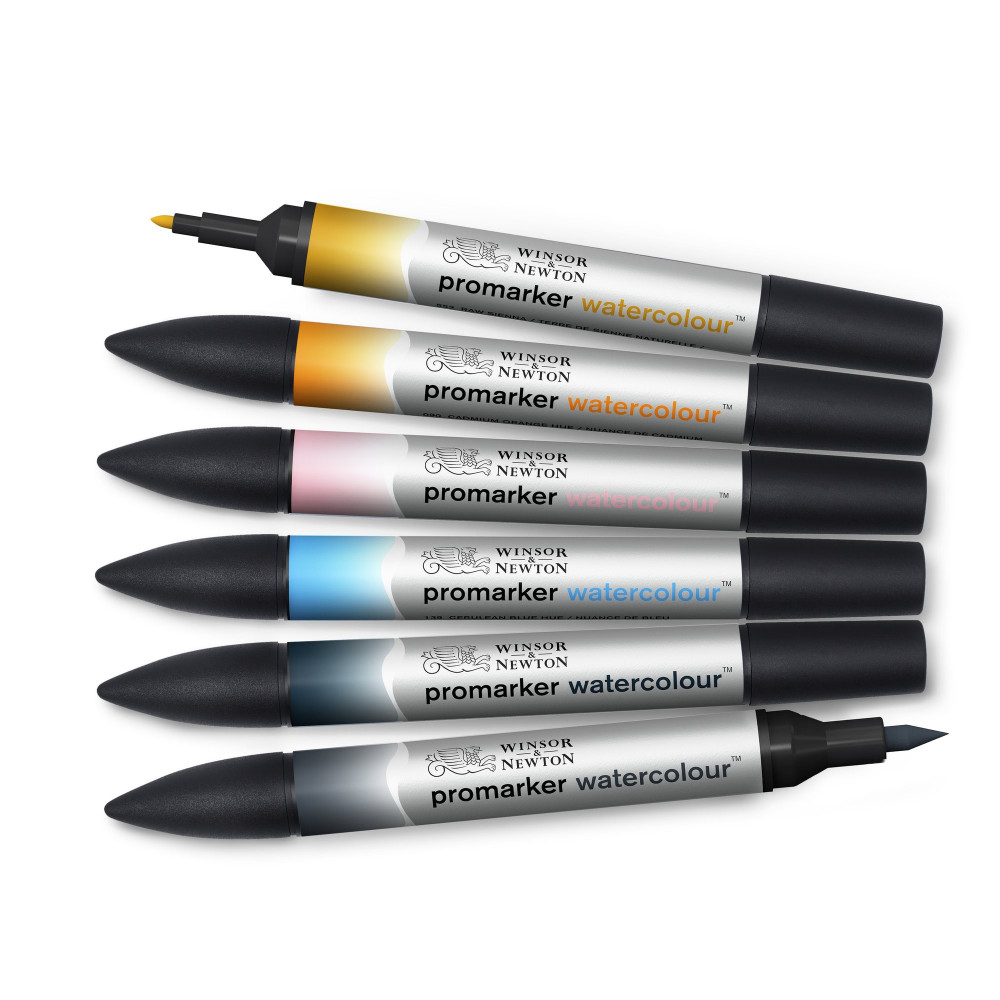 Promarker Watercolor set - Winsor & Newton - Sky Tones, 6 pcs.