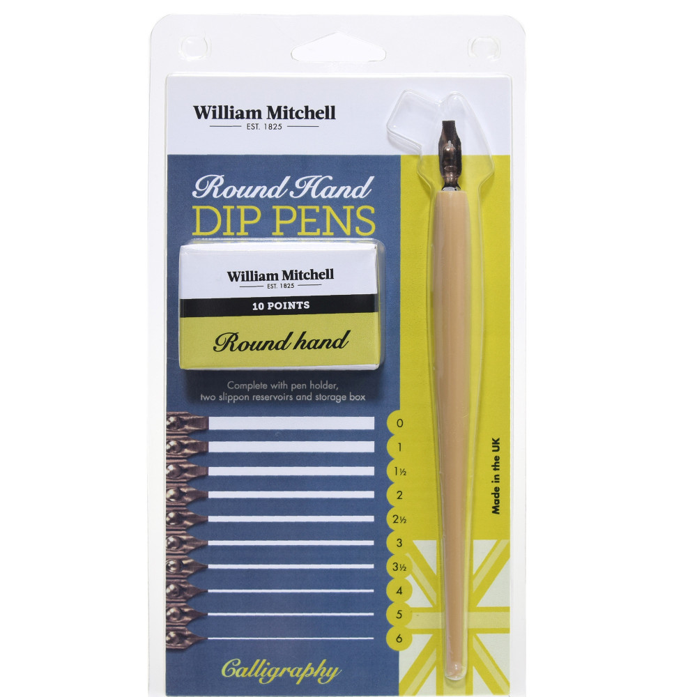 Zestaw do kaligrafii - William Mitchell - Round Hand Dip Pens
