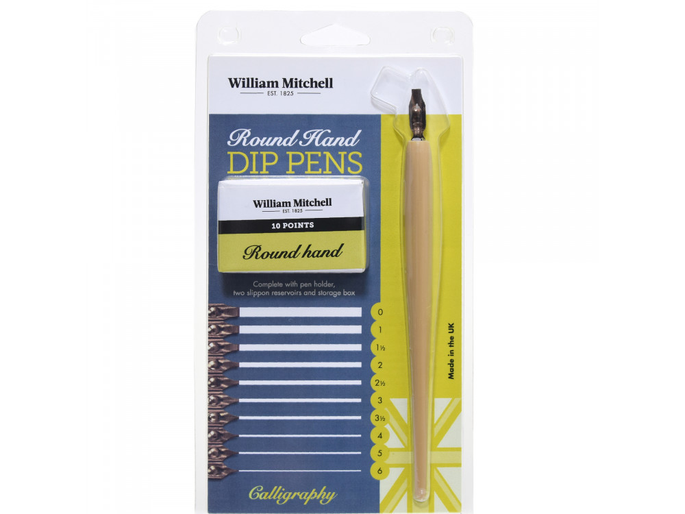 Zestaw do kaligrafii - William Mitchell - Round Hand Dip Pens