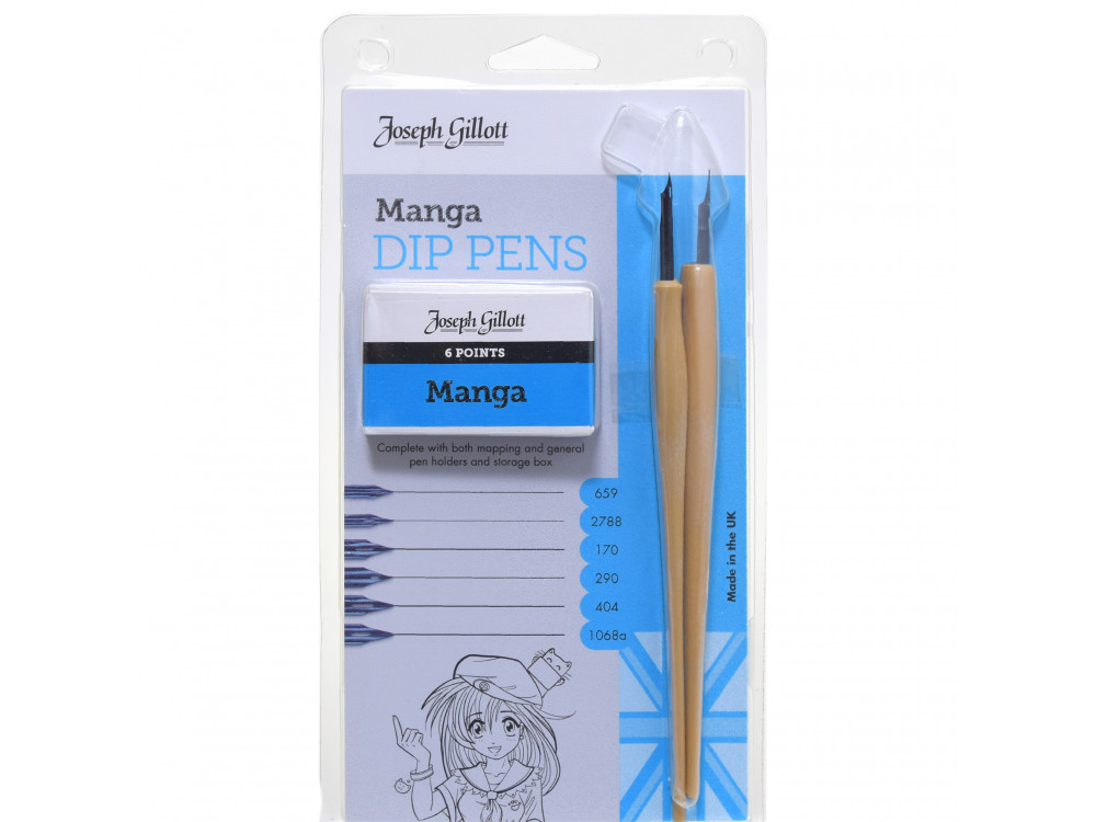 Set of Manga Dip Pens Joseph Gillot - William Mitchell