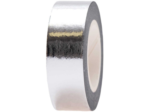 Metallic washi tape - Paper Poetry - Silver, 15 mm x 10 m