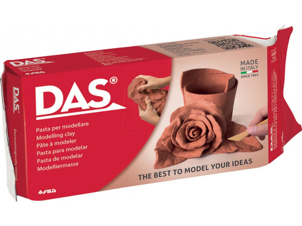 Modelling clay - DAS - terracotta, 1 kg