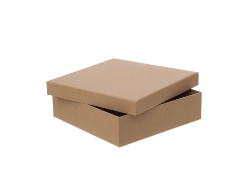 Carton box - DpCraft - kraft, 23,5 x 23,5 x 6,5 cm