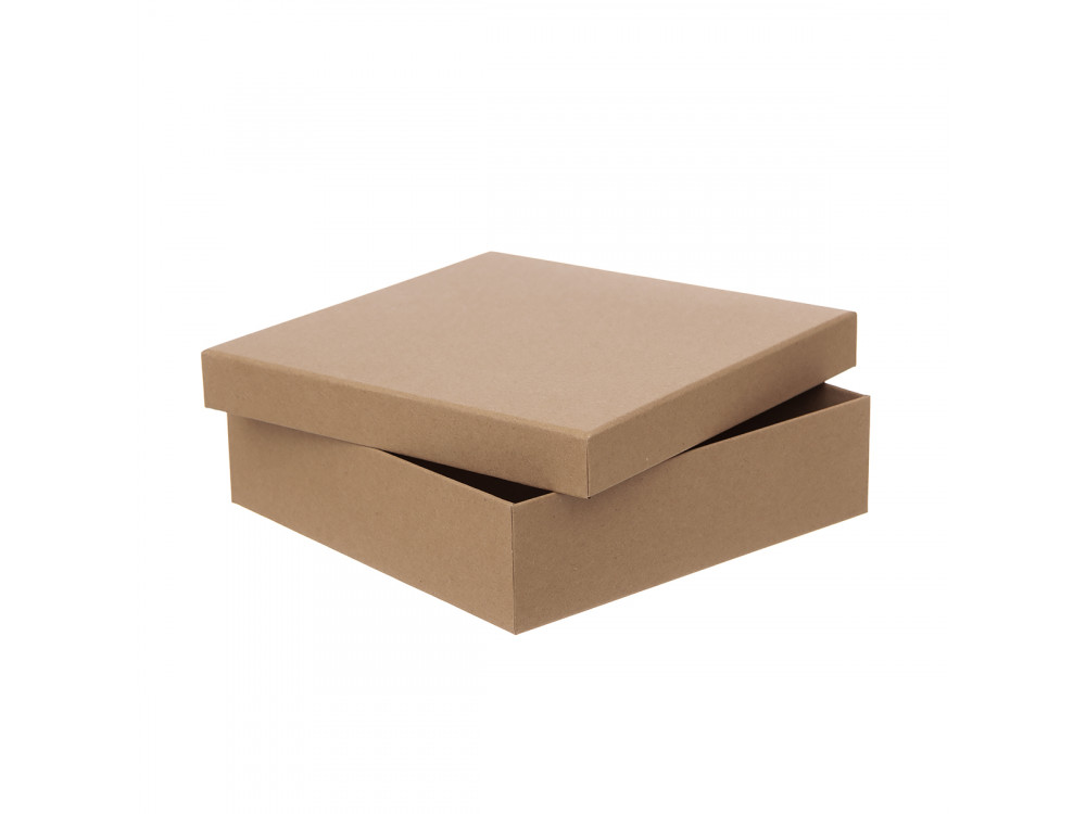 Carton box - DpCraft - kraft, 23,5 x 23,5 x 6,5 cm