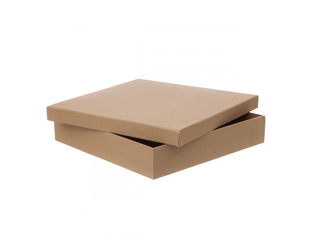 Carton box - DpCraft - kraft, 33,5 x 33,5 x 6,5 cm