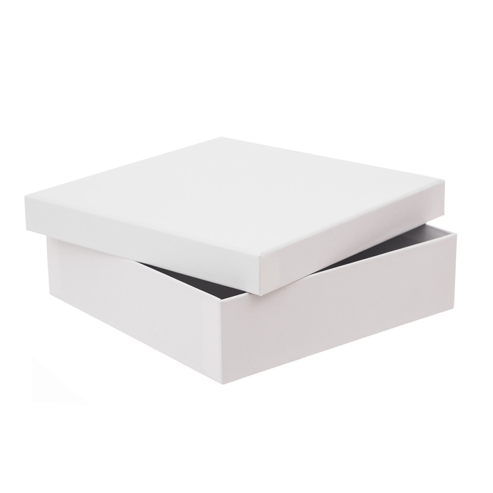 Pudełko tekturowe - DpCraft - białe, 23,5 x 23,5 x 6,5 cm