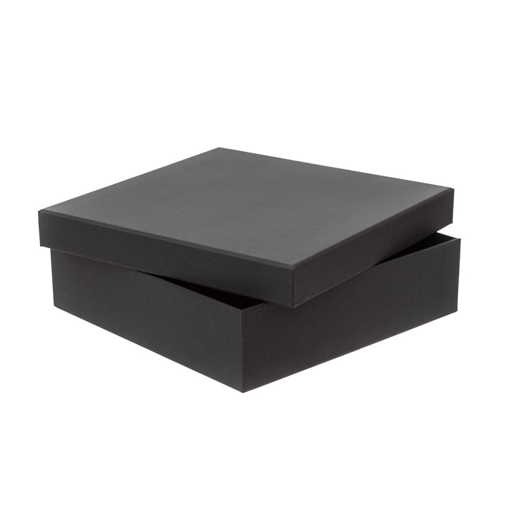 Pudełko tekturowe - DpCraft - czarne, 23,5 x 23,5 x 6,5 cm