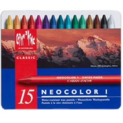 Zestaw pasteli woskowych Neocolor I - Caran d'Ache - 15 szt.