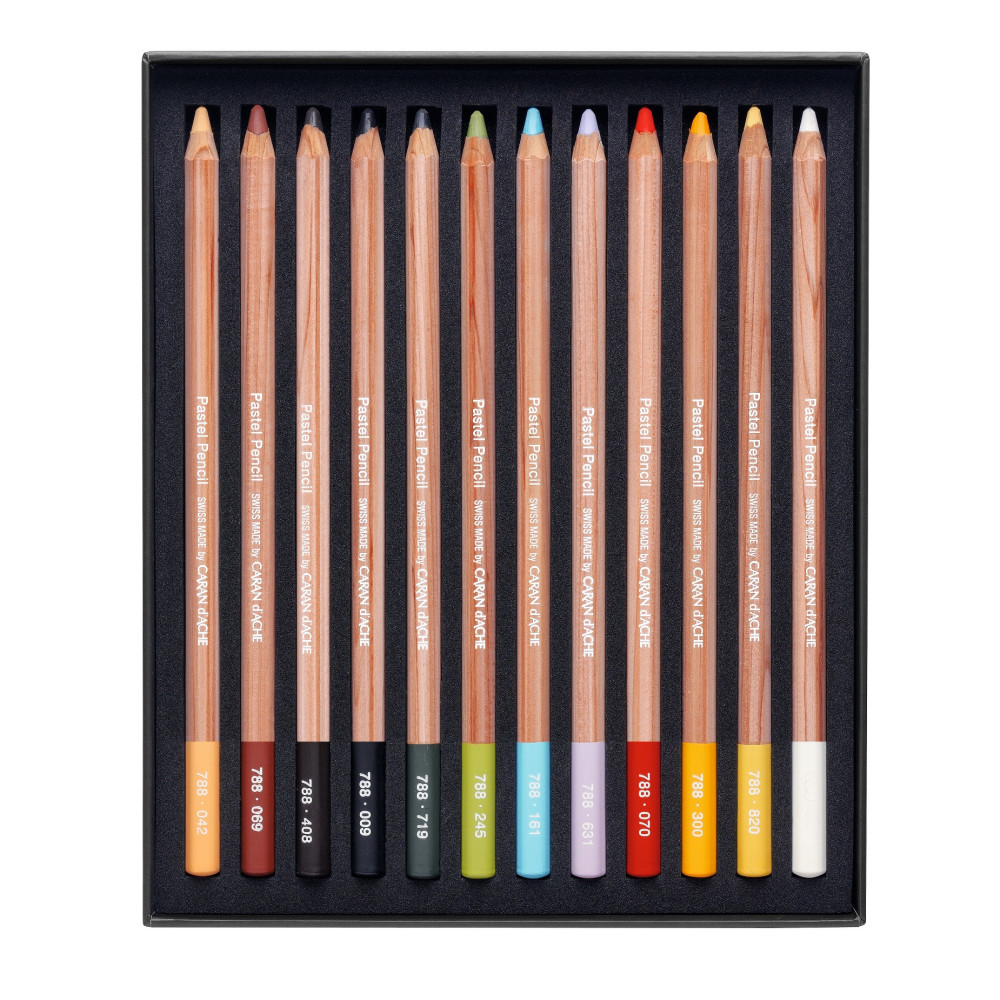 Zestaw kredek pastelowych Pastel Pencil - Caran d'Ache - 12 kolorów