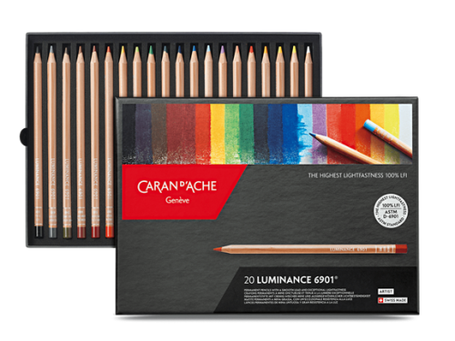Set of Luminance pencils - Caran d'Ache - 20 colors