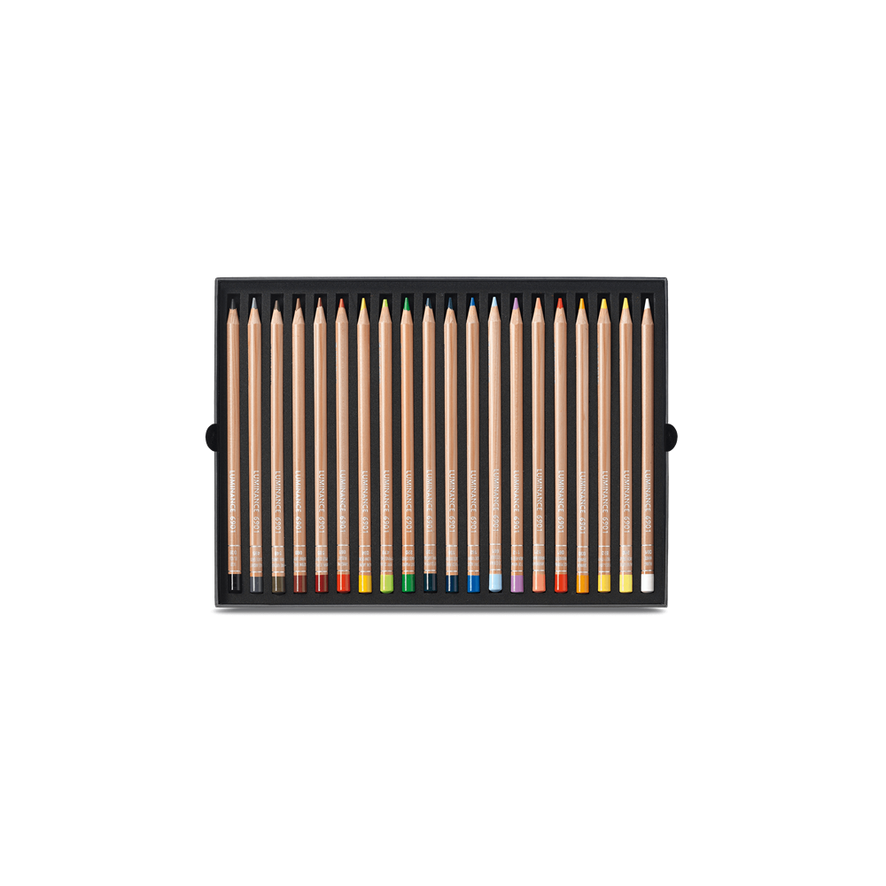 Set of Luminance pencils - Caran d'Ache - 20 colors