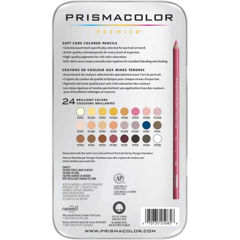 Zestaw kredek Premier Portrait - Prismacolor - 24 kolory