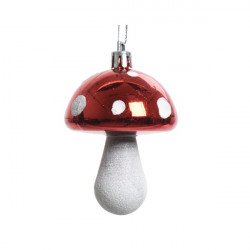 Mushroom bauble - 5 x 7,5 cm, 2 pcs.