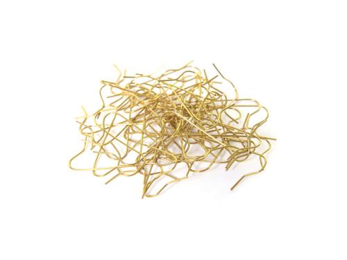 Metal bulb hangers, pendants - gold, 35 mm, 50 pcs.