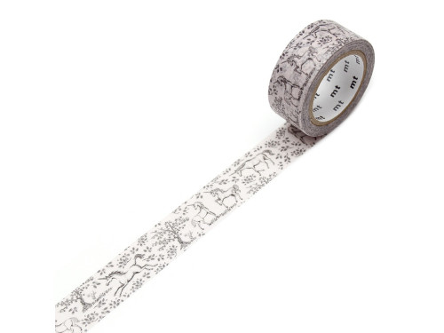 Taśma papierowa washi - MT Masking Tape - Unicorn, 7 m