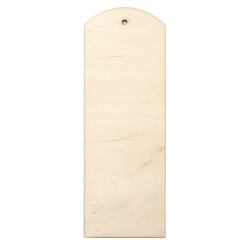 Wooden bookmark with hole -...