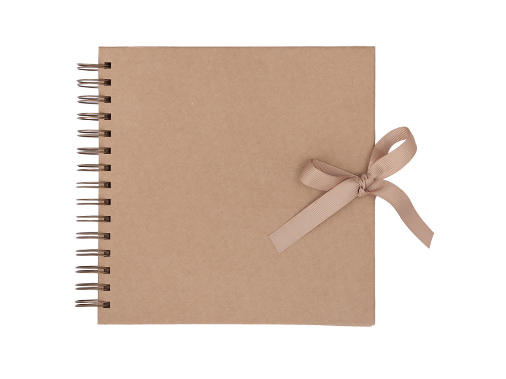 Scrapbook for decorating - DpCraft - kraft, 20,5 x 20,5 cm