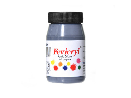 Farba akrylowa do tkanin Fevicryl - Pidilite - grey, 50 ml