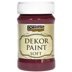 Chalk paint - Pentart - burgundy red, 100 ml