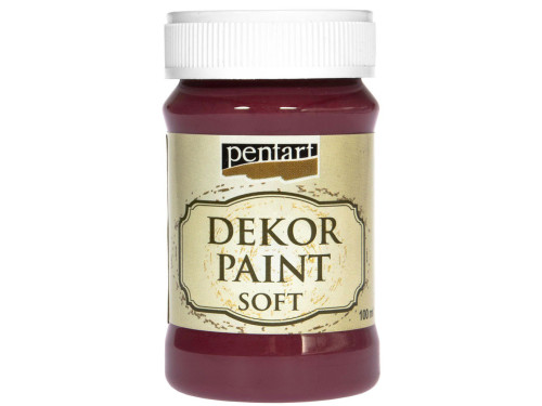 Chalk paint - Pentart - burgundy red, 100 ml