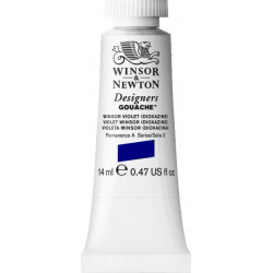 Gouache paint in tube - Winsor & Newton - Winsor Violet Dioxazine, 14 ml