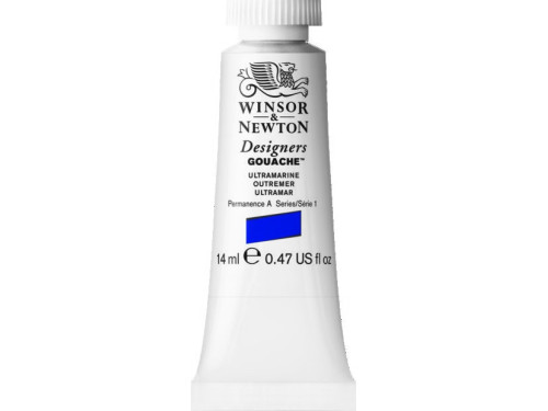 Farba gwasz Designers Gouache - Winsor & Newton - Ultramarine, 14 ml