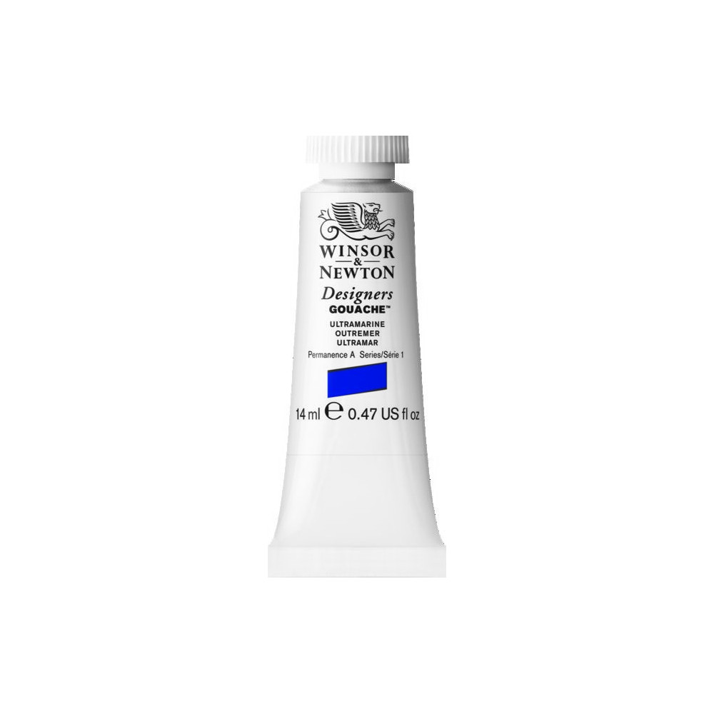 Gouache paint in tube - Winsor & Newton - Ultramarine, 14 ml