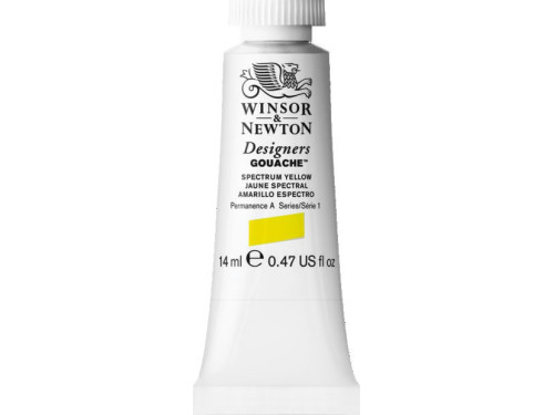 Farba gwasz Designers Gouache - Winsor & Newton - Spectrum Yellow, 14 ml