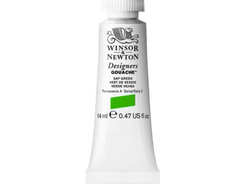 Farba gwasz Designers Gouache - Winsor & Newton - Sap Green, 14 ml