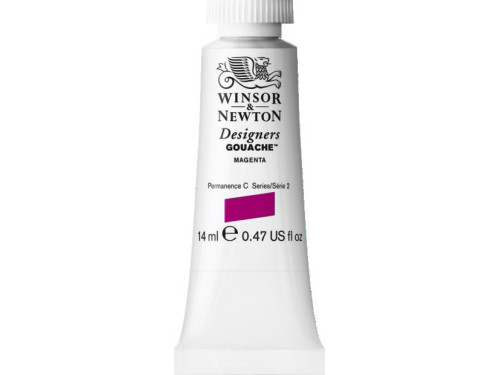 Farba gwasz Designers Gouache - Winsor & Newton - Magenta, 14 ml
