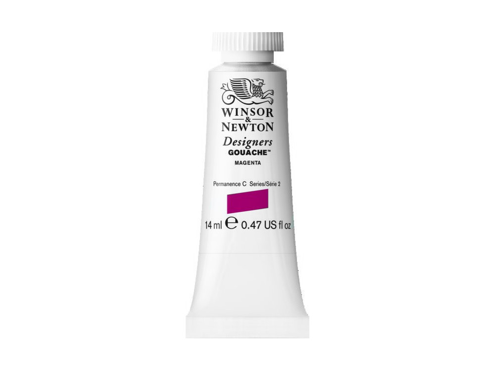 Gouache paint in tube - Winsor & Newton - Magenta, 14 ml