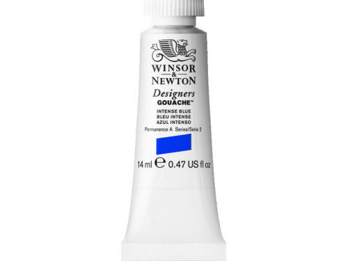 Farba gwasz Designers Gouache - Winsor & Newton - Intense Blue, 14 ml