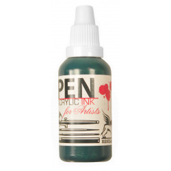Pen acrilic ink - Renesans - phthalo green, 35 ml