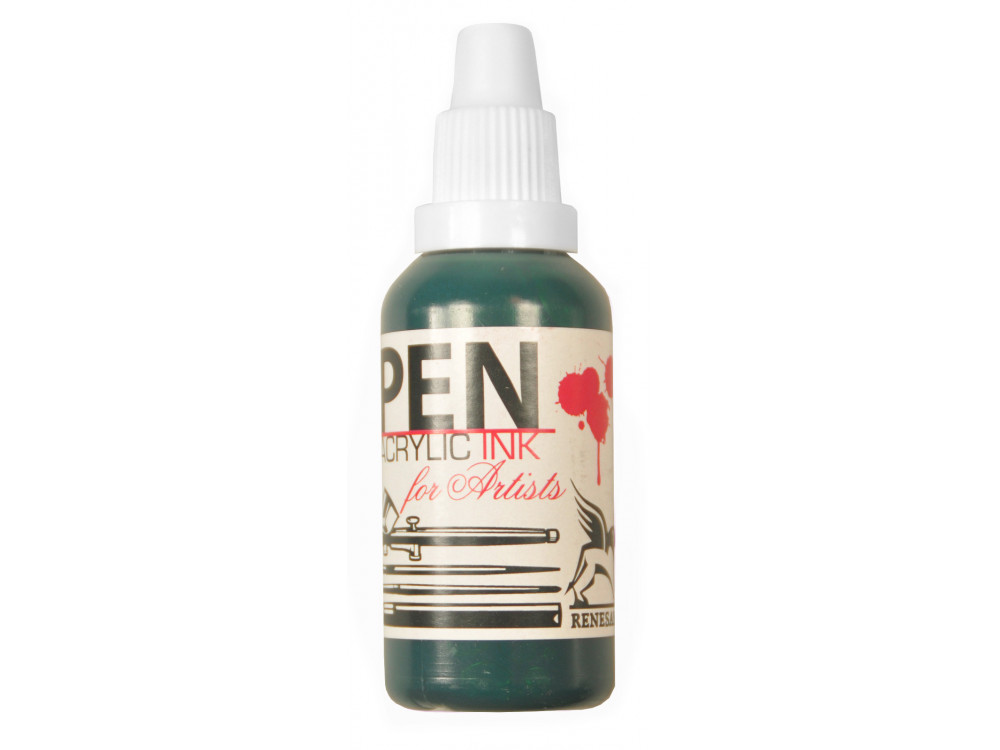 Pen acrilic ink - Renesans - phthalo green, 35 ml