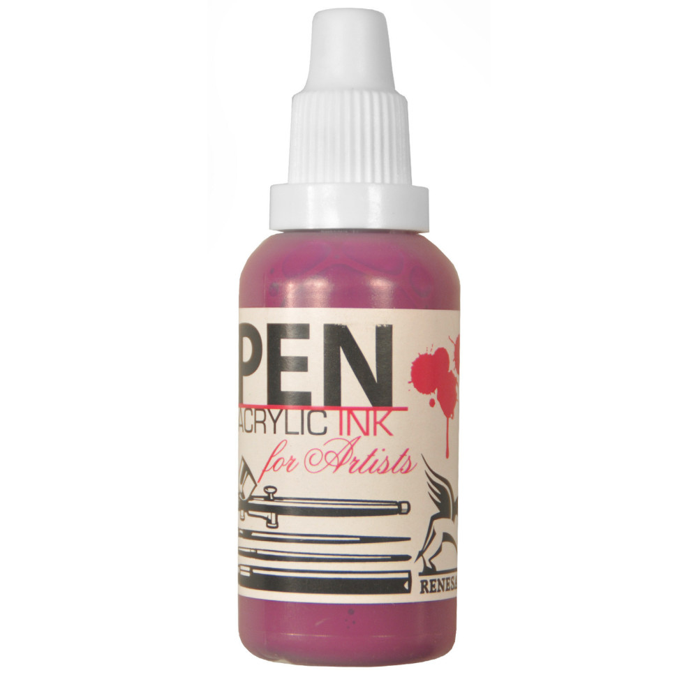 Pen acrilic ink - Renesans - magenta, 35 ml