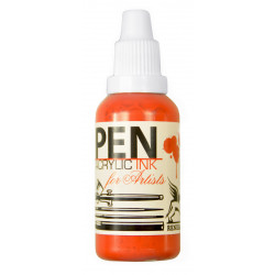 Pen acrilic ink - Renesans - orange, 35 ml