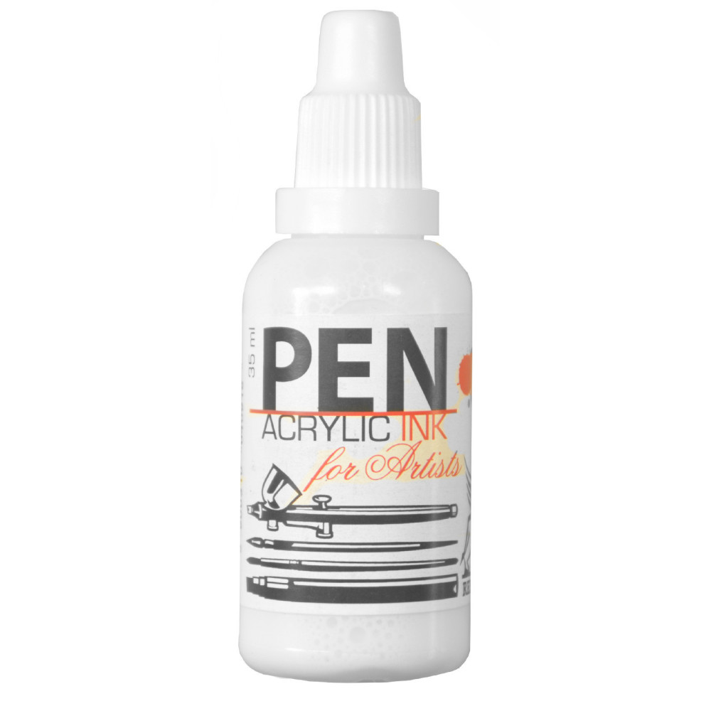Pen acrilic ink - Renesans - titanium white, 35 ml