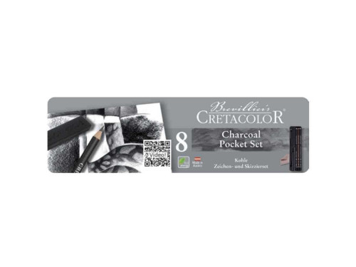 Charcoal Pocket Set - Cretacolor - 8 pcs.