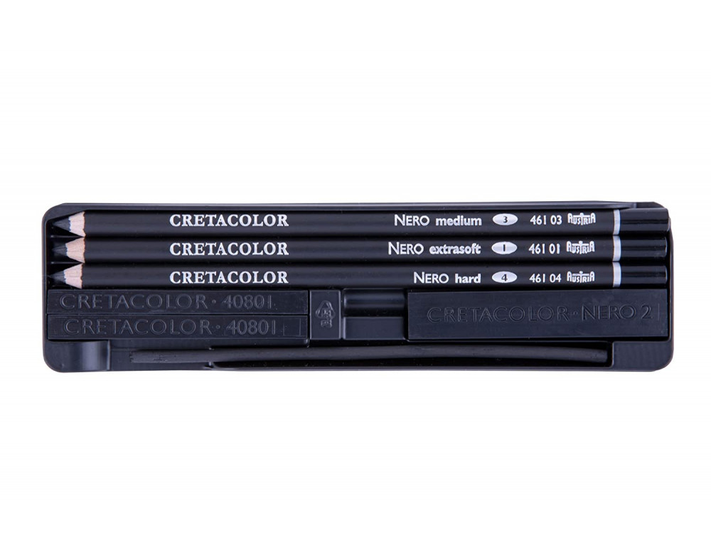 Cretacolor - Flinders Street Black Box Charcoal Drawing Set Of 20