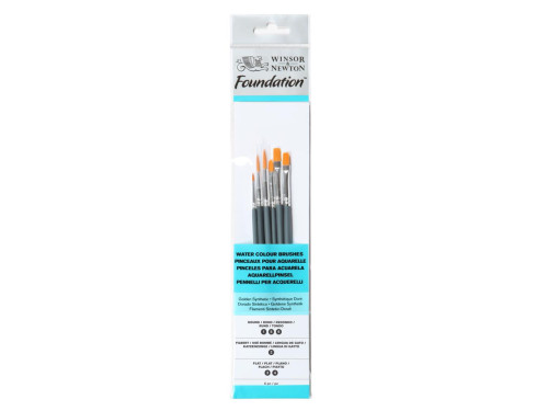 Foundation watercolor brushes - Winsor & Newton - 6 pcs.