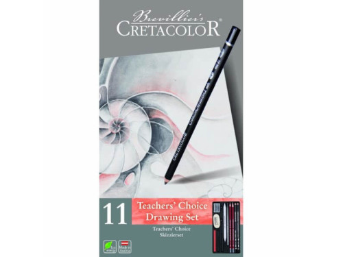 Teachers Choice Drawing Set in metal box - Cretacolor - 11 pcs.
